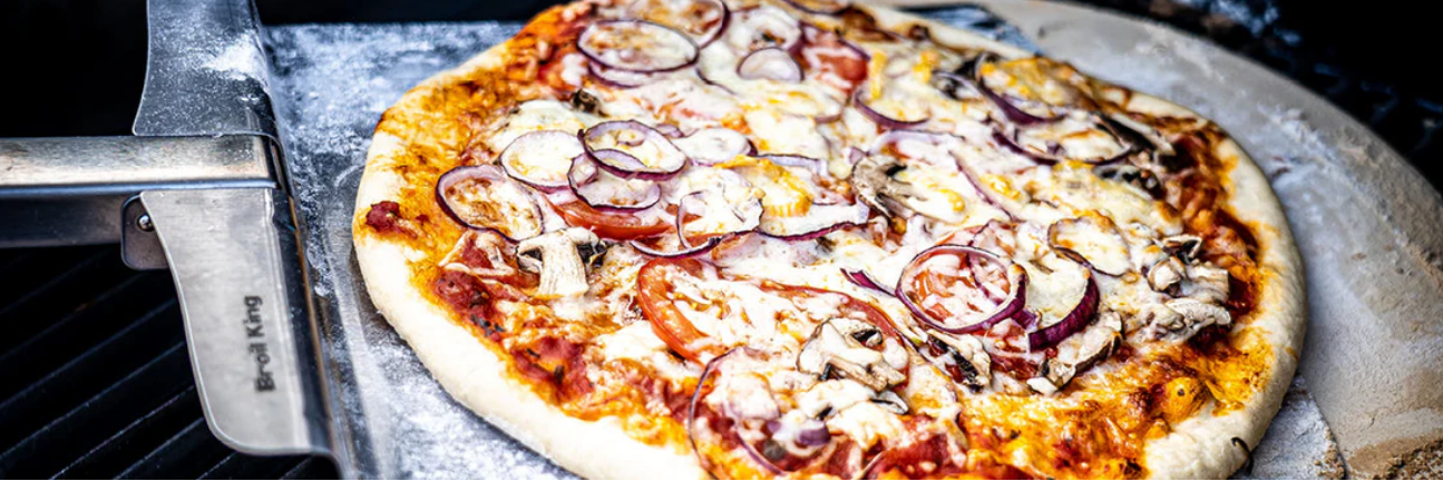 Schne Pizza Vom Grill Ebenbild