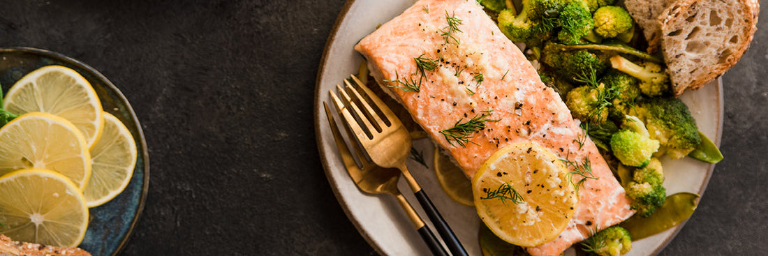 Grillad lax i paket
