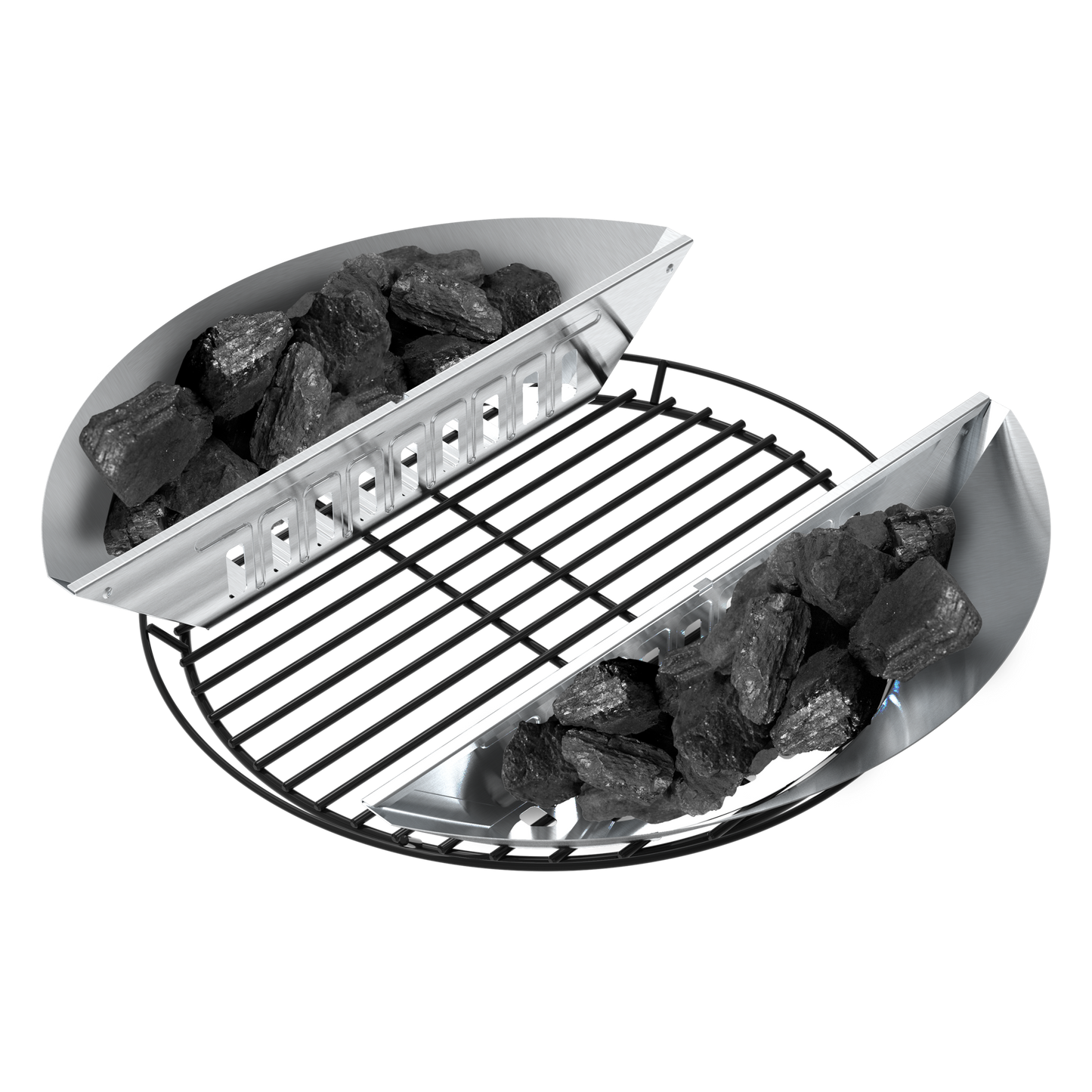 Holzkohlekörbe (2er Pack)