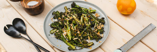 Broccolini med apelsinvinägrett