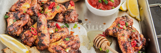 Honungskryddade kycklingvingar