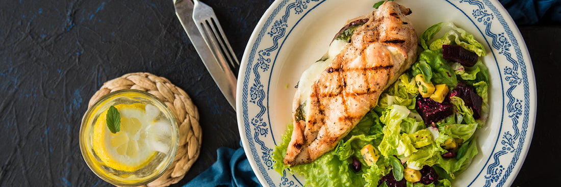 Kycklingfilé fylld ost och soltorkade tomater