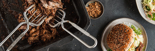 Pulled pork-burgare