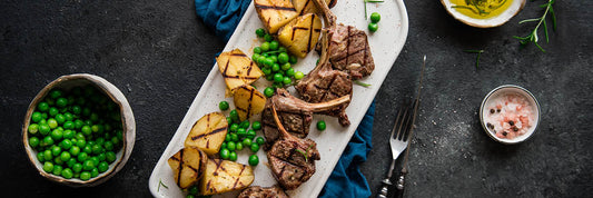 Grillade lammkotletter med rosmarin och vitlök