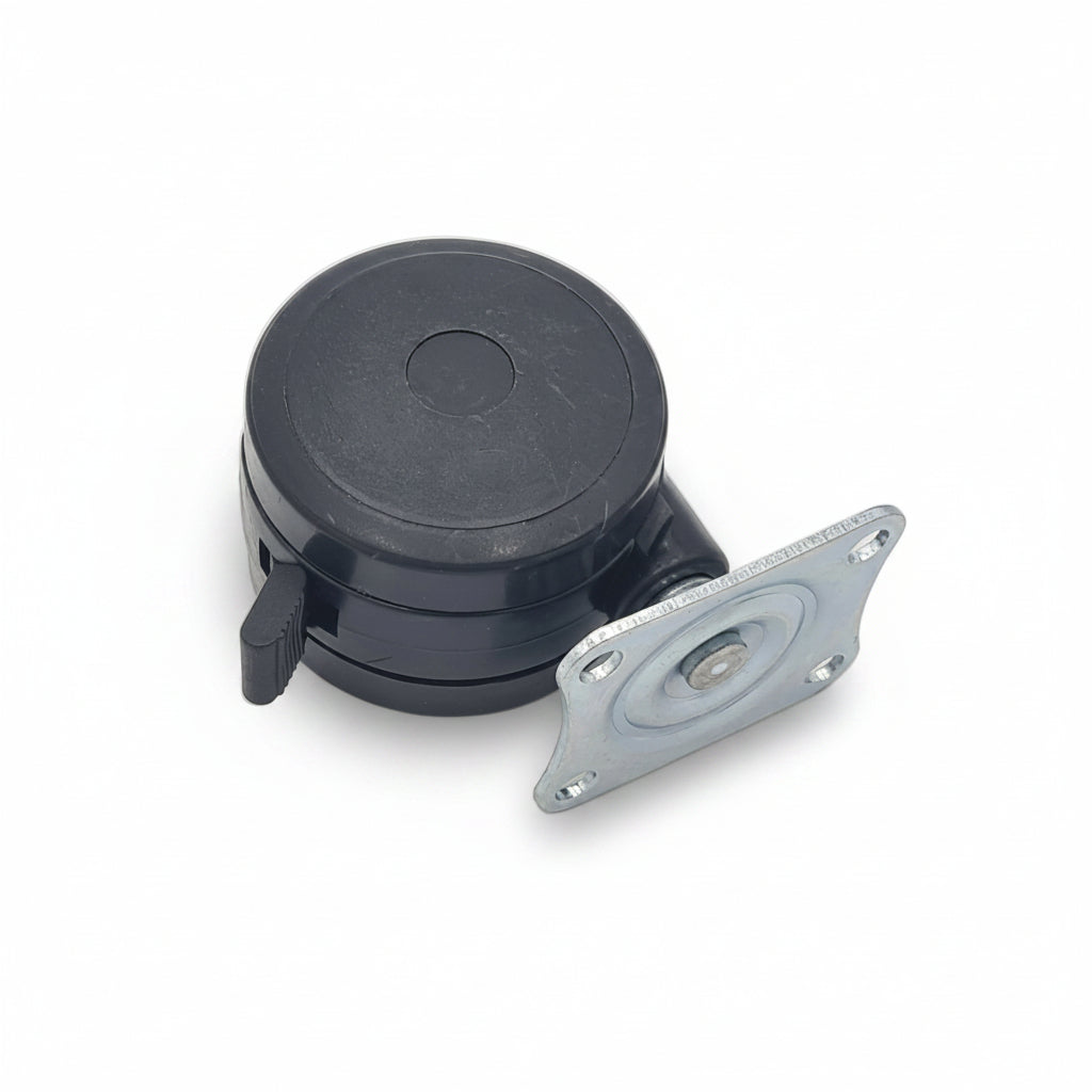 CASTER RUBBER 3" W/PLATE
