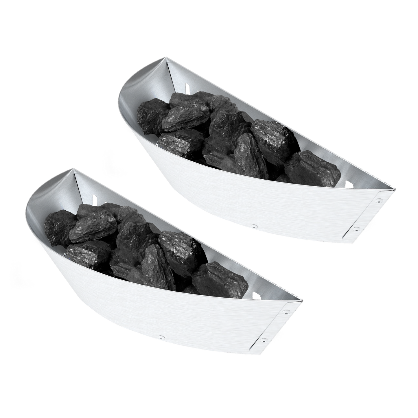 Holzkohlekörbe (2er Pack)
