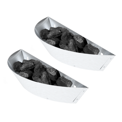 Holzkohlekörbe (2er Pack)