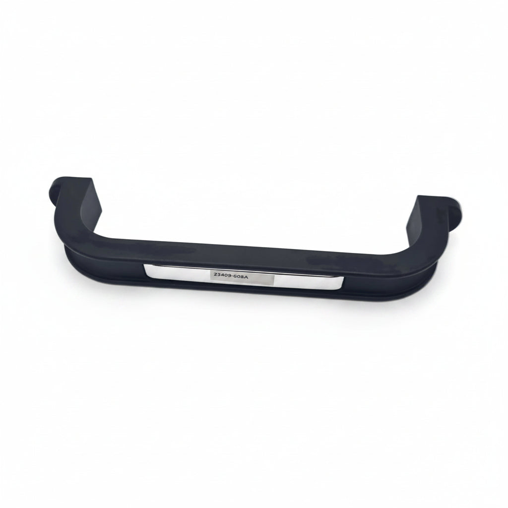 SHELF FRONT BLK W/SS STRIP IR