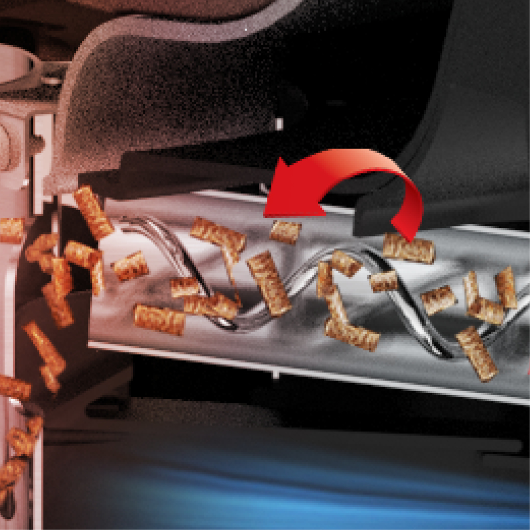 Pellet-feed auger