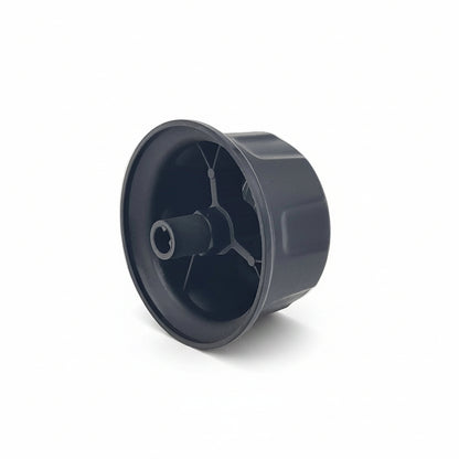 KNOB LRG BLK RESIN W/INSERT
