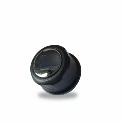 KNOB LRG BLK RESIN W/INSERT