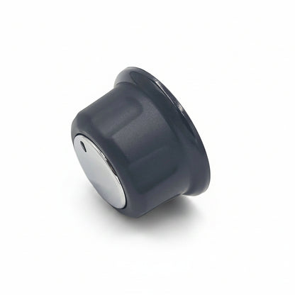 KNOB LRG BLK RESIN W/INSERT