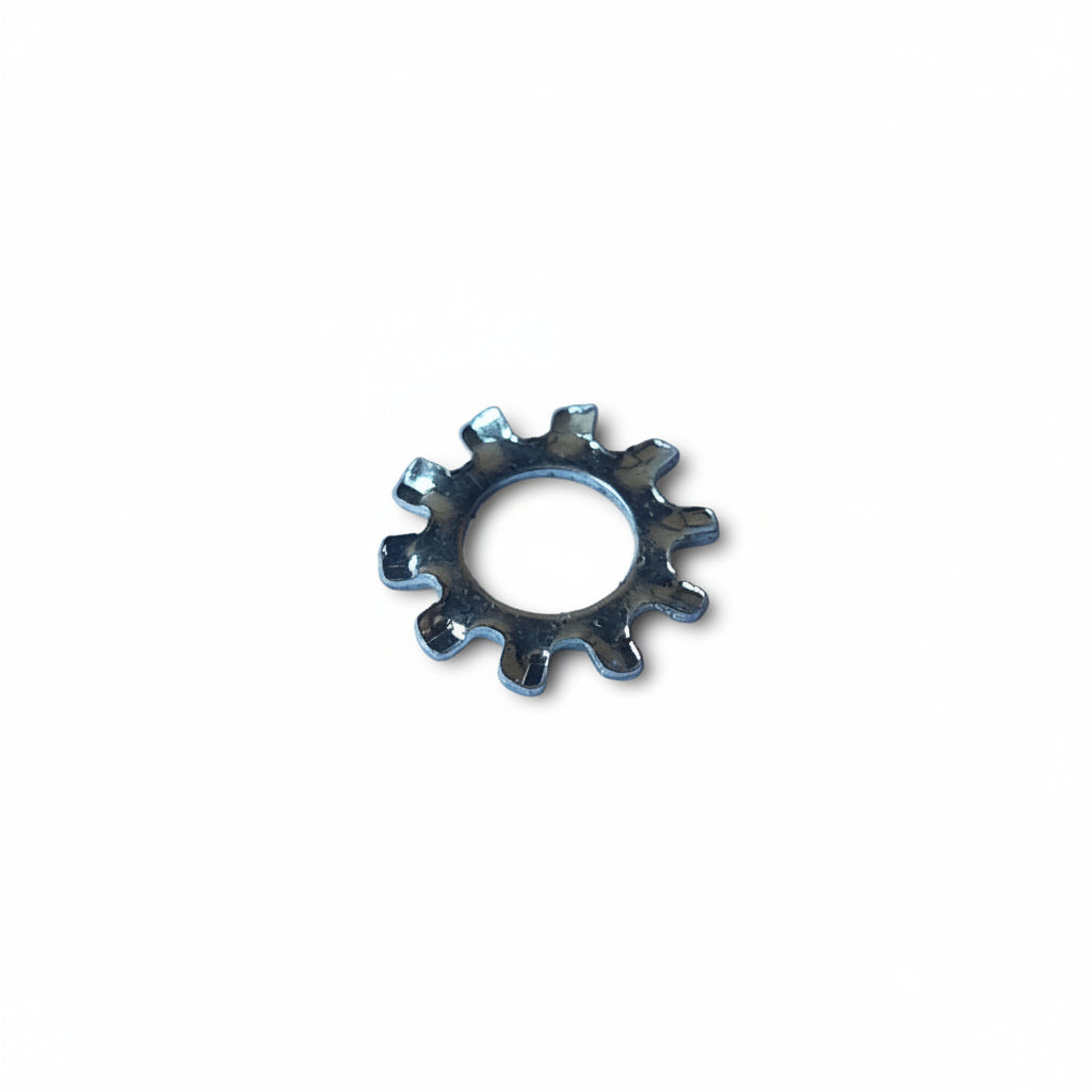 WASHER LOCK #10 EXT TEETH ZINC